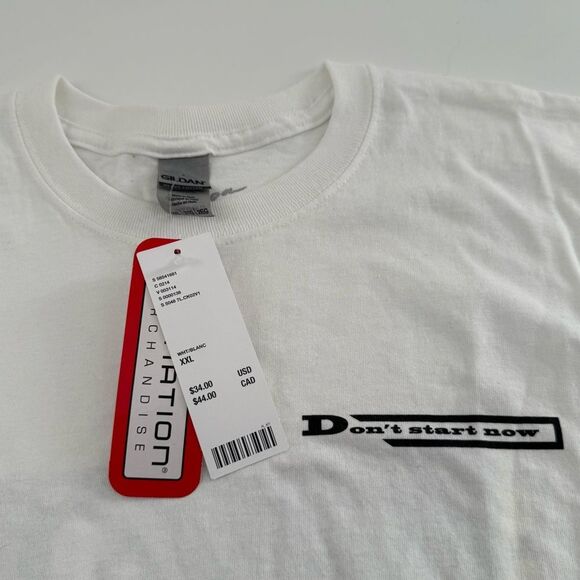 NWT DUA LIPA DON’T START NOW URBAN OUTFITTERS T-SHIRT XXL - Picture 3 of 7